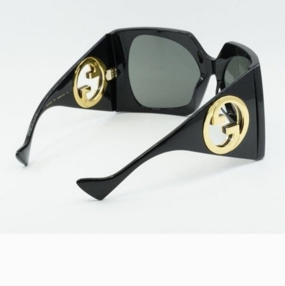 AUTH NEW GUCCI WRAP BLACK SUNGLASSES SZ XL NWT - Picture 8 of 9